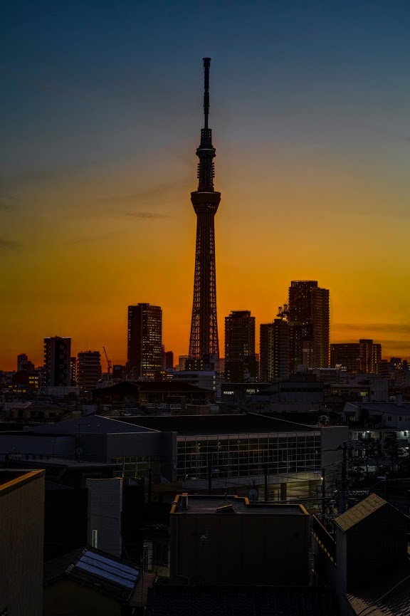 Tokyo skytree view from my office 2015 2 16