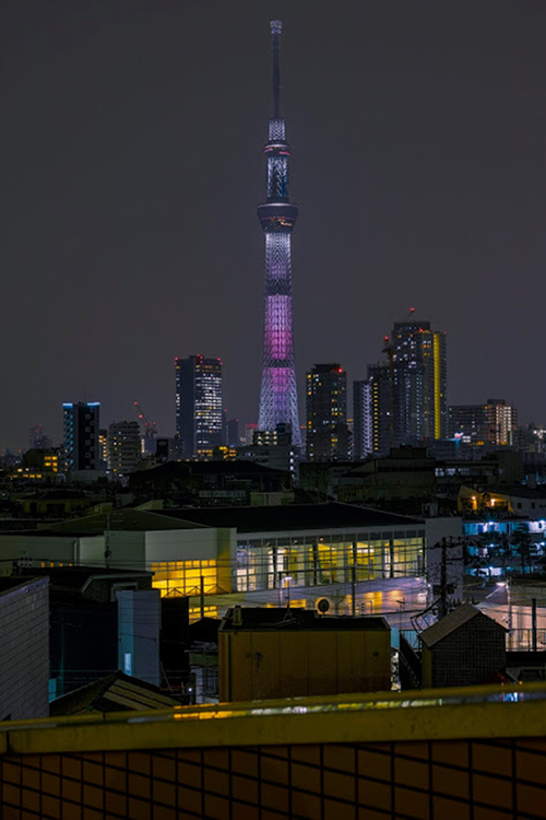 Tokyo skytree view from my office 2015 4 6